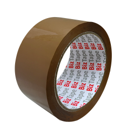 Buff PP tape 48mm width x 66mtrs. 6 rolls per pack